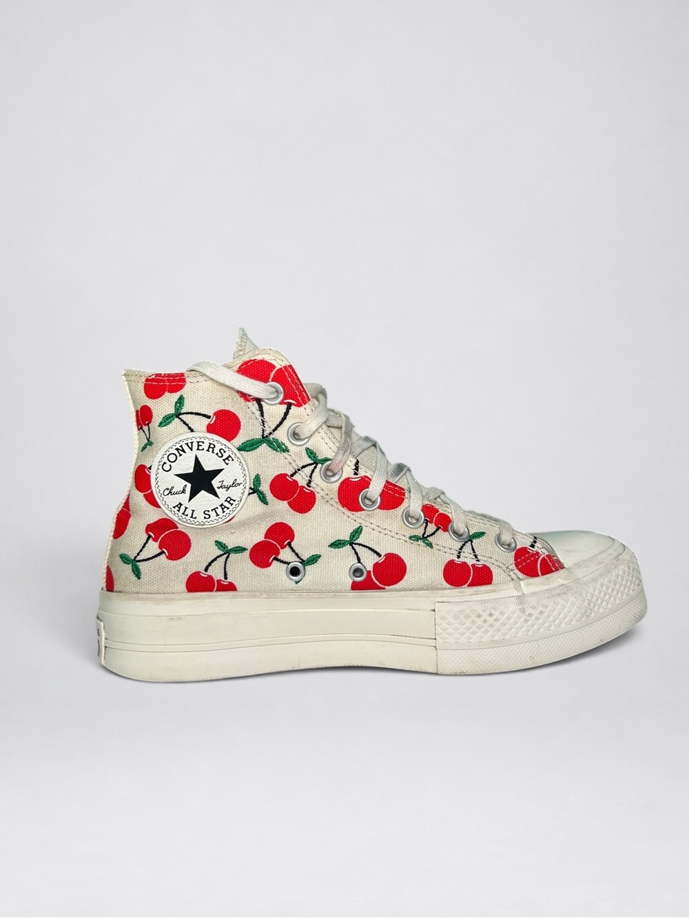 Converse Chuck Taylor All Star Lift Cherries Platform High Women’s 8.5 - Picture 5 of 13